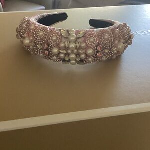 Elegant Pink Embellished Headband